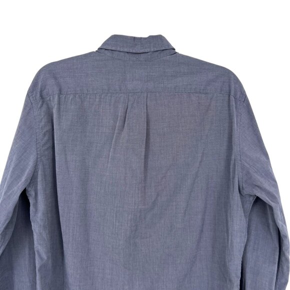 J.Crew Mens Slim Fit Blue Cotton Button-Up Shirt Size Medium - Picture 5 of 11